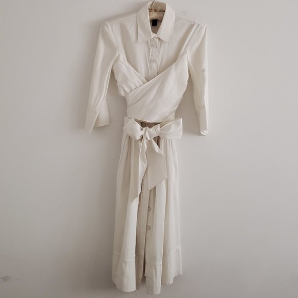 WINTER WHITE Designer DRESS **HOST 🤍🤍 PICK** BY ROBERT RODRIGUEZ - Picture 2 of 15